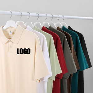 <span class=keywords><strong>T</strong></span>-shirt Polo Homme Personnalisé en Coton de Haute Qualité (96%) avec Logo, Respirant, Coupe Ample, Manches Courtes, Confortable, <span class=keywords><strong>T</strong></span>-shirts Polo Unisexe - Product Image 1