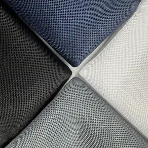 Customized 100% Polyester Knitting Mesh Fabric 3D Dot Style Air Mesh For Shoes