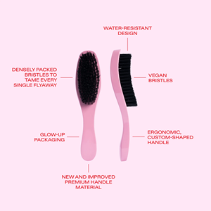 Ensemble <span class=keywords><strong>de</strong></span> coiffure populaire emballage rose <span class=keywords><strong>brosse</strong></span> à cheveux lissante marque privée - Product Image 3