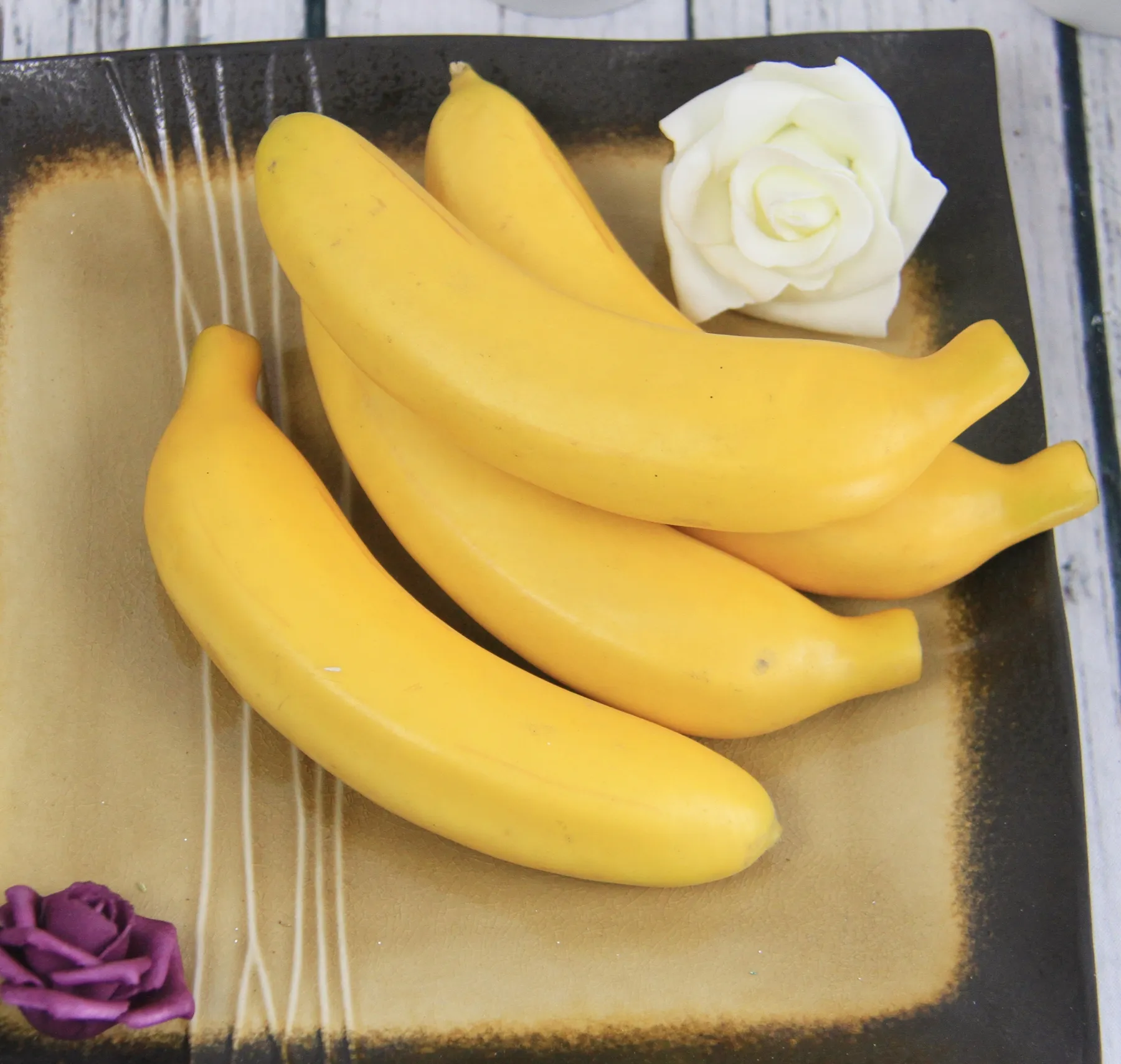 Preço de atacado de banana de espuma artificial de alta qualidade