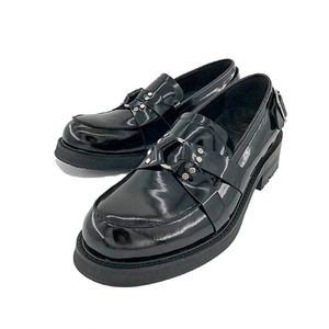 Chaussures en cuir verni rivetées pour hommes, mocassins tendance, style britannique, chaussures décontractées, design unique, chaussures de haute qualité - Product Image 5