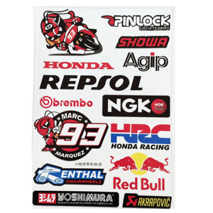 Feuilles d'autocollants en vinyle PVC imperméables personnalisées, autocollants promotionnels mignons avec logo, autocollants adhésifs pour <span class=keywords><strong>moto</strong></span> - Product Image 2