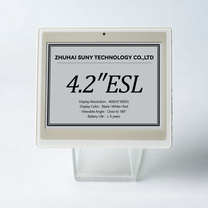 Étiquettes de prix électroniques <span class=keywords><strong>ESL</strong></span> pour magasins, affichage numérique couleur E Ink, étiquettes de rayon LED, étiquettes RFID intelligentes BLE - Product Image 2