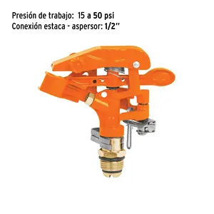 BOX 6 Arroseur métallique, tête simple, TRUPER - Product Image 3