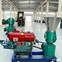 Granulateur de granulés d'aliments pour animaux à moteur diesel, machine d'alimentation en granulés, pour l'alimentation des animaux de ferme et l'usine d'aliments, pour la production de particules spéciales