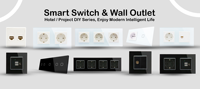 Interruptores Inteligentes Estándar UK/EU CNSKOU, Venta al por Mayor, Control Remoto, Alexa SmartLife para la Aplicación Tuya, Zigbee Wifi 16A