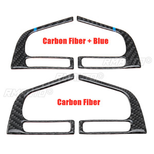 Pour Subaru Forester 2016 2017 2018, couvre-volant en fibre de carbone véritable, garniture de moulage intérieur, autocollant décoratif, accessoires de voiture - Product Image 2