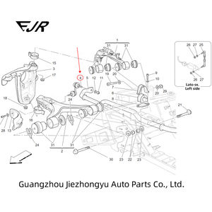 מוט עניבות כדור jr חדש 259573/259572/162619 עבור grancabrio granturismo quattroporte-מחויבות 12 חודשים אחריות - Product Image 6