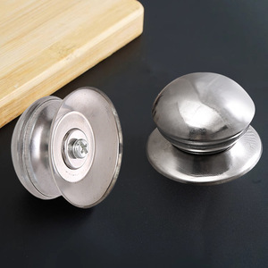 Tapa universal para olla, acero inoxidable, resistente al calor, pasador vertical, asa auxiliar, tapa de vidrio para olla, tapa superior para olla - Product Image 2