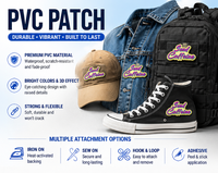 Fabricant de patchs en caoutchouc PVC OEM, insignes à scratch personnalisés pour vêtements d'aventure, équipements, sacs et chapeaux Velcro