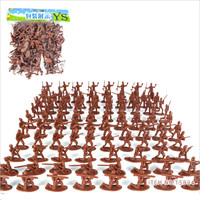 Juego de Juguetes de Plástico de Figuras Militares de la Segunda Guerra Mundial, 100 Piezas, para Niños