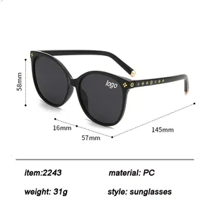 2024 estilo de moda marca de lujo gafas de sol rectangulares moda UV400 gafas de diseñador para hombres