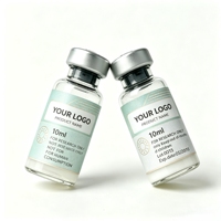 Autocollants de sécurité holographiques transparents personnalisés, étiquettes de peptides purs pour la recherche indépendante, flacons Ruo de 3 ml et 10 ml
