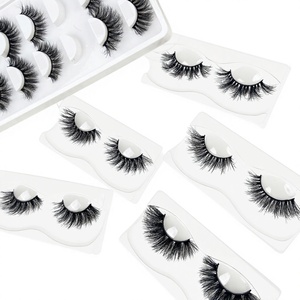 Handmade 0 20mm Faux <b>Mink</b> Eyelashes Reusable Vegan 3D <b>Lashes</b> with Custom Packaging Box - Product Image 2