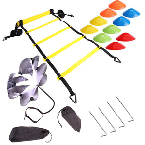 Équipement d'entraînement de vitesse de Football, ensemble d'entraînement d'agilité avec anneaux d'agilité de 20 pieds - Product Image 3