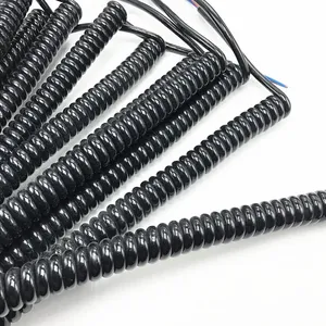 4x0.2mm2 điện mở rộng dây mùa xuân Dây cuộn cáp xoăn <span class=keywords><strong>Flex</strong></span> Cáp - Product Image 6