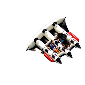 Usine cerf-volant surf poisson volant bouée pédale pontons gonflable remorquable bateau eau Amusement Juegos Inflables - Product Image 3