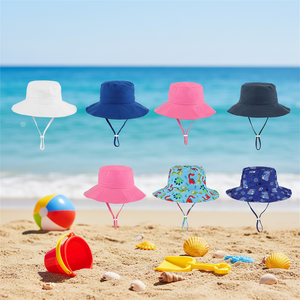 Chapeau Bob Ajustable pour Bébé, Chapeau de Soleil Imprimé pour Enfant, Protection Solaire Extérieure pour Garçon et Fille, Idéal Plage - Product Image 5