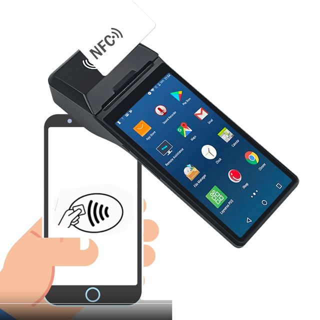 Tap to Pay Softpos Terminal Device 6 Inch Android NFC 4G WiFi Quad-Core 1440*720 Touch Screen Smart POS Z300P