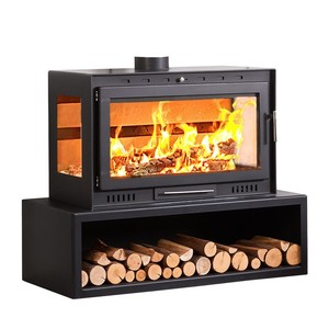 Cheminée simple à flamme réelle au <span class=keywords><strong>bois</strong></span>, <span class=keywords><strong>double</strong></span> <span class=keywords><strong>face</strong></span>, triple <span class=keywords><strong>face</strong></span>, vue sur le feu, salon de villa, cheminée - Product Image 5