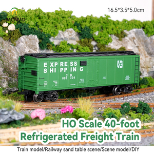 Vagons frigorifiques durables de type HO de 40 pieds, modèle de wagon ferroviaire à l'échelle 1:87 pour les passionnés de modélisme ferroviaire et les collectionneurs - Product Image 2