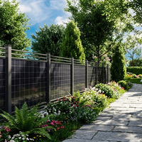 Clôture solaire bifaciale à structure verticale, montage facile, haute stabilité, clôture de jardin solaire