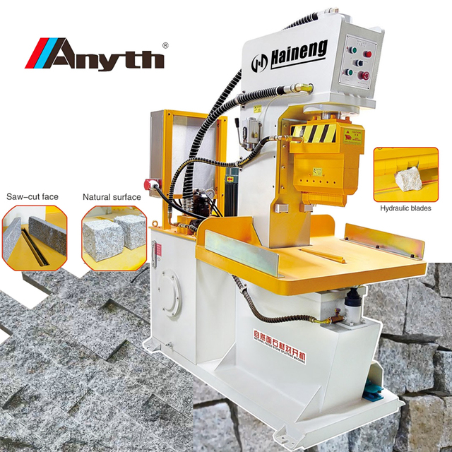 Hydraulic 60T Natural-face Cube Block Paver Cutter Stone Guillotine Marble Rock Splitting Machine