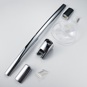 <span class=keywords><strong>Barre</strong></span> coulissante <span class=keywords><strong>de</strong></span> <span class=keywords><strong>douche</strong></span> à main en acier inoxydable avec support réglable chromé avec porte-savon transparent - Product Image 4