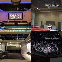 120x60cm Panneaux de Plafond Étoile Personnalisés Conception Starlight Fibre Optique Étoile Plafond Éclairage Décoratif