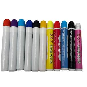 Çocuklar için Set suluboya kalemler yıkanabilir nokta İşaretleyiciler plastik sanat malzemeleri çizim için bebekler için düz nokta BINGO kalem dahil - Product Image 4