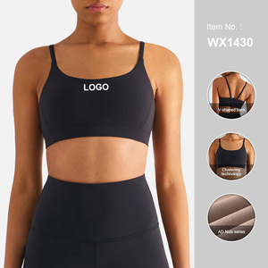 WX1430 Naked Feeling Sports Bra Yoga Singlet Gather Beauty Back Fitness Female Vest - Product Image 4