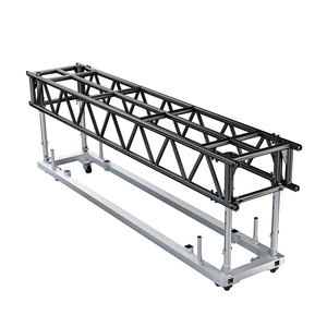 Tyler Black Powder Coated 5FT 8FT 10FT Pre-Rig Truss Aluminum Light Truss <b>Adjustable</b> Height Stackable Vertical Use - Product Image 2