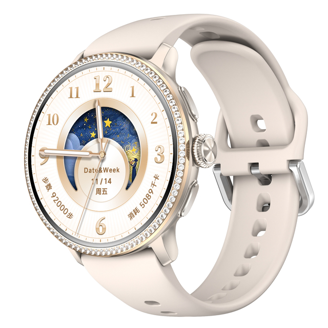 H80 4G LTE Smart Watch AMOLED Screen SIM Card Slot Standalone Calling NFC GPS Positioning Lady New Arrival Silicone Band
