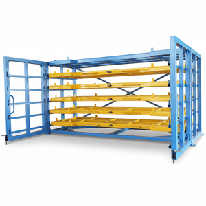 Étagères <span class=keywords><strong>de</strong></span> rangement en acier peu encombrantes avec système <span class=keywords><strong>de</strong></span> tiroirs coulissants pour entrepôt, étagère métallique robuste - Product Image 2