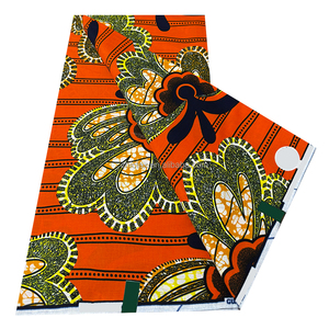 Tissu imprimé africain <span class=keywords><strong>en</strong></span> cire, modèle le plus récent, 100% coton, design africain, batik, tissus <span class=keywords><strong>en</strong></span> cire du Nigéria, 6 yards pour la couture, robe et jupe DIY - Product Image 6