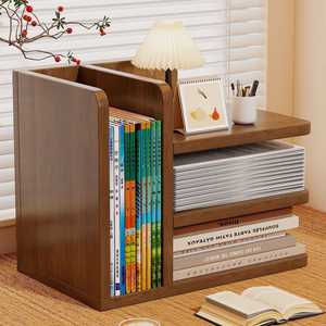 Estantería de escritorio de 3 niveles, organizador de almacenamiento de madera para el hogar, oficina, dormitorio, escritorio de estudio, multifuncional, no requiere instalación - Product Image 1