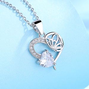 Ciondolo romantico a forma di due cuori per innamorati per San Valentino - Product Image 6