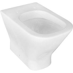 Inodoro de pared de cerámica de diseño moderno, ajuste universal para uso en baño - Product Image 1