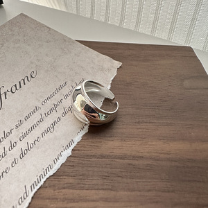 แหวนเงินแท้ 925 รุ่นใหม่ ดีไซน์ทรงบั้ม ปรับขนาดได้ เหมาะสำหรับการเดินทาง - Product Image 1