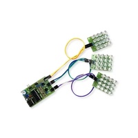 CD4017 + NE555 Three-Color Strobe Light Red-White-Blue LED Alarm Light Warning Production Kit