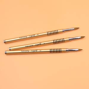 8 ब्लैक सर्किलों के साथ सोना, कोलिंस्की/नायलॉन बाल नाखून कला के लिए 3 डी नाखून कला के लिए 3 डी नाखून कला के लिए - Product Image 3