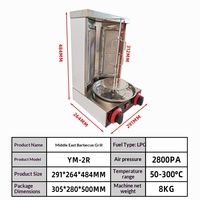 Four à Barbecue Rotatif Automatique Commercial pour Poulet et Dinde du Moyen-Orient, 1000-3000W, Petit Style Brésilien, 220V pour Hôtels