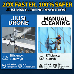 Drone de <span class=keywords><strong>nettoyage</strong></span> <span class=keywords><strong>professionnel</strong></span> JIUSI D15R pour le <span class=keywords><strong>nettoyage</strong></span> des façades de bâtiments - Product Image 2