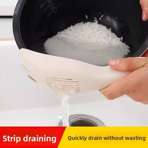 Cuchara coladora de arroz multifuncional portátil, nueva llegada, no daña las manos, para lavar arroz en la cocina - Product Image 2