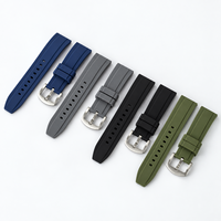 Bracelet de montre en silicone 20 22 24 mm, bracelet de remplacement sport pour montre connectée, vente en gros, logo personnalisé OEM ODM