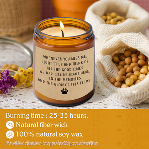 OEM/ODM 7oz Luxurious Eco Natural Soy Wax glass candle jars with lids long burn time for bath time Valentine's Day Bars - Product Image 2