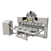 Machine de gravure rotative sur bois avec routeur CNC à 12 broches