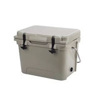 Glacière isotherme portable 20QT à compresseur, panneau solaire, design moderne rotomoulé, étanche, avec panier-chaise intégré, pour la pêche et le camping