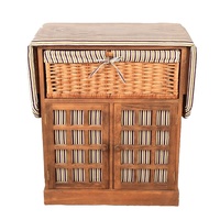 Couverts Trayquality Armoire en bois avec meubles de chambre à coucher pliants Carton Commodes modernes antiques 6 tiroirs Meubles de chambre à coucher