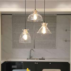 Candelabro LED de cristal de onda de agua nórdico OEM, candelabro de barra de una sola cabeza para cabecera de dormitorio Simple - Product Image 3